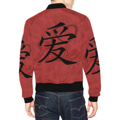 China Love by Popart Lover All Over Print Bomber Jacket for Men (Model H19)