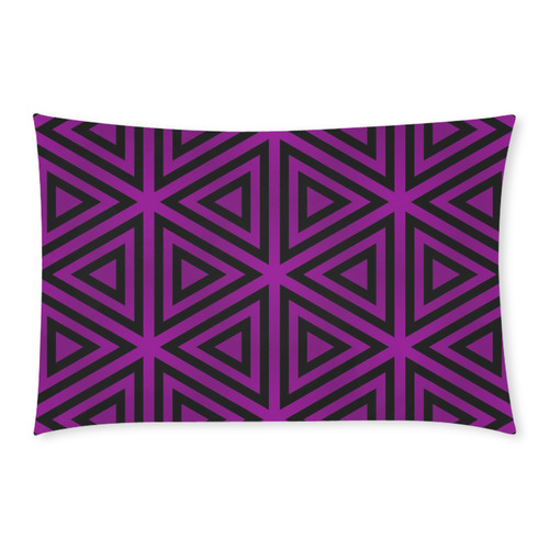 purple triangles-6500 3-Piece Bedding Set