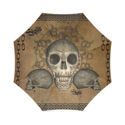 Awesome skull with celtic knot Foldable Umbrella (Model U01)