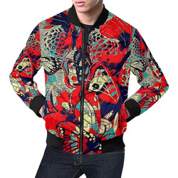 Butterfly by Popart Lover All Over Print Bomber Jacket for Men (Model H19)