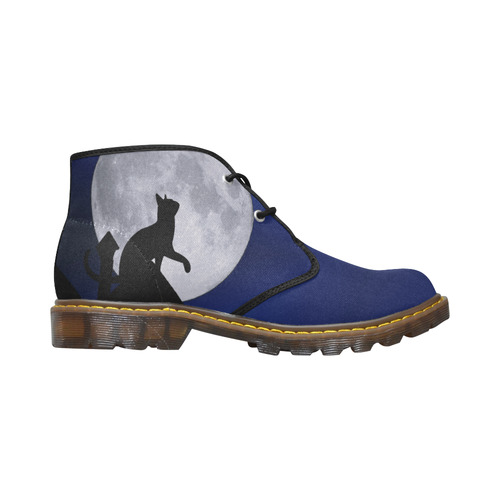 Moon Cat Men's Canvas Chukka Boots (Model 2402-1)