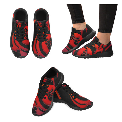 Pirate Wench -Red Men’s Running Shoes (Model 020)