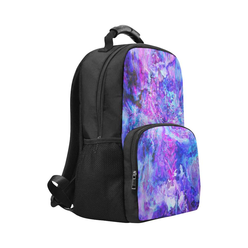 blue pink Unisex Laptop Backpack (Model 1663)