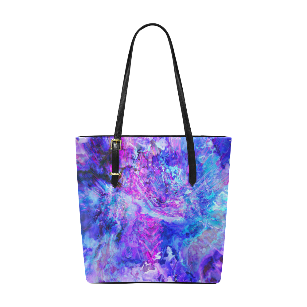 blue pink Euramerican Tote Bag/Small (Model 1655)