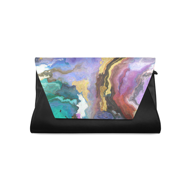 colorful marble Clutch Bag (Model 1630)