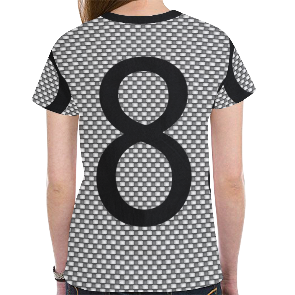 Womens T-Shirt 8 8 8 by Tell3People New All Over Print T-shirt for Women (Model T45)