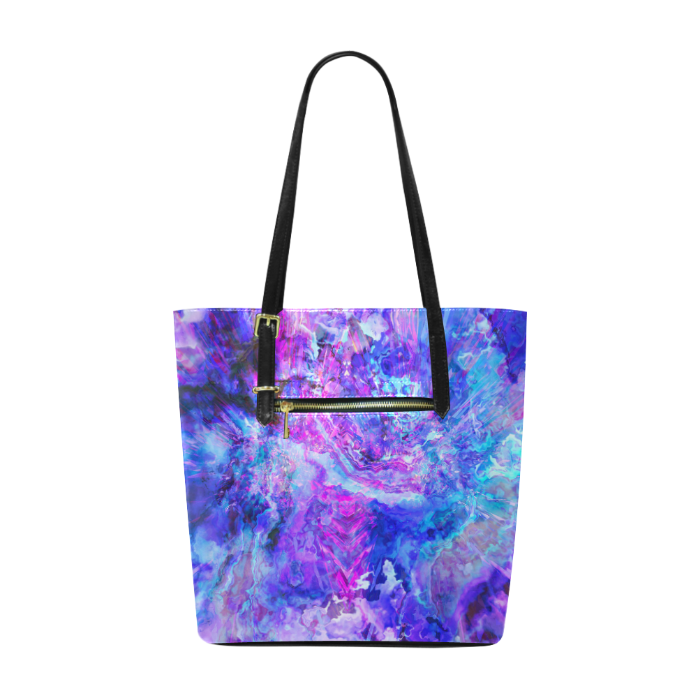 blue pink Euramerican Tote Bag/Small (Model 1655)