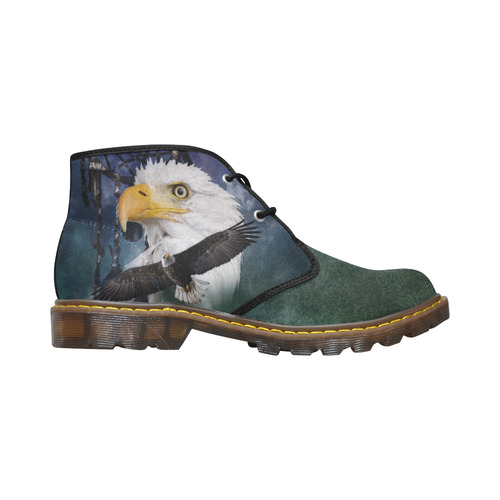 Shaman Eagle Spirit Men's Canvas Chukka Boots (Model 2402-1)