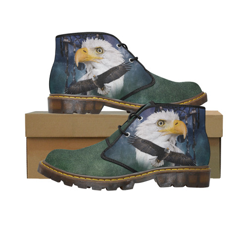 Shaman Eagle Spirit Men's Canvas Chukka Boots (Model 2402-1)