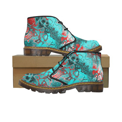 awesome fractal 35G by JamColors Women's Canvas Chukka Boots (Model 2402-1)