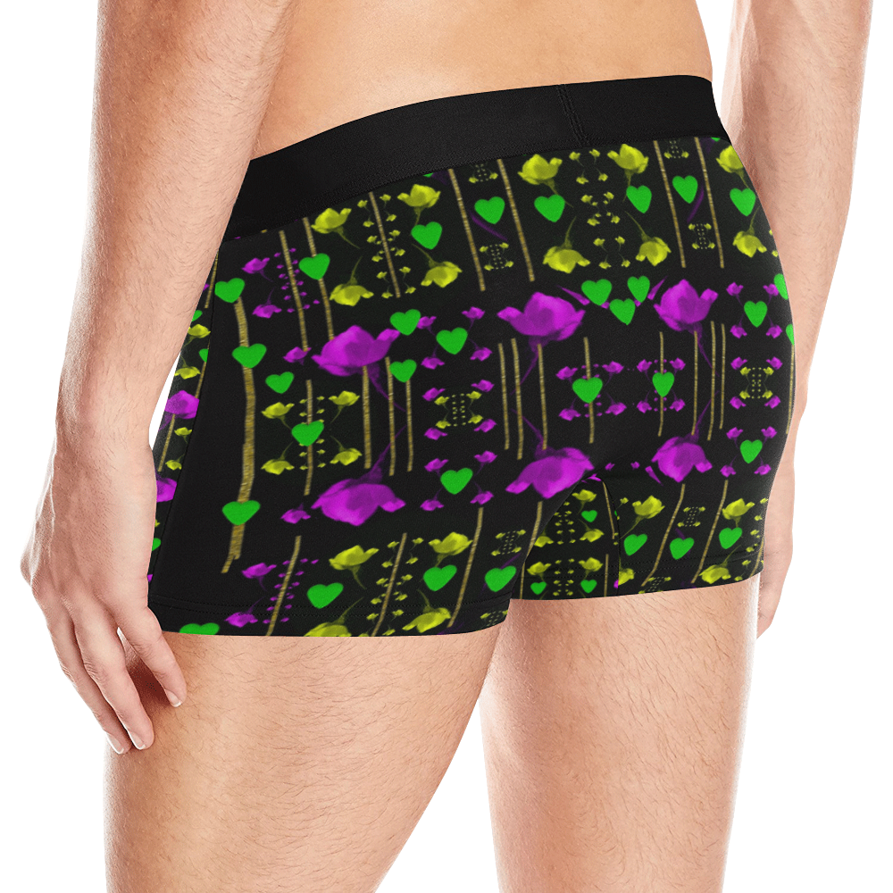 pure roses in the rose garden of love Men's All Over Print Boxer Briefs (Model L10)