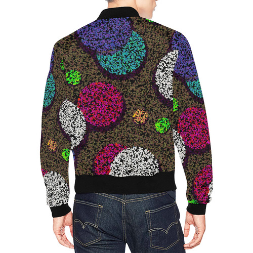 Pointil by Artdream All Over Print Bomber Jacket for Men (Model H19)