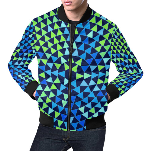 Retro by Artdream All Over Print Bomber Jacket for Men (Model H19)