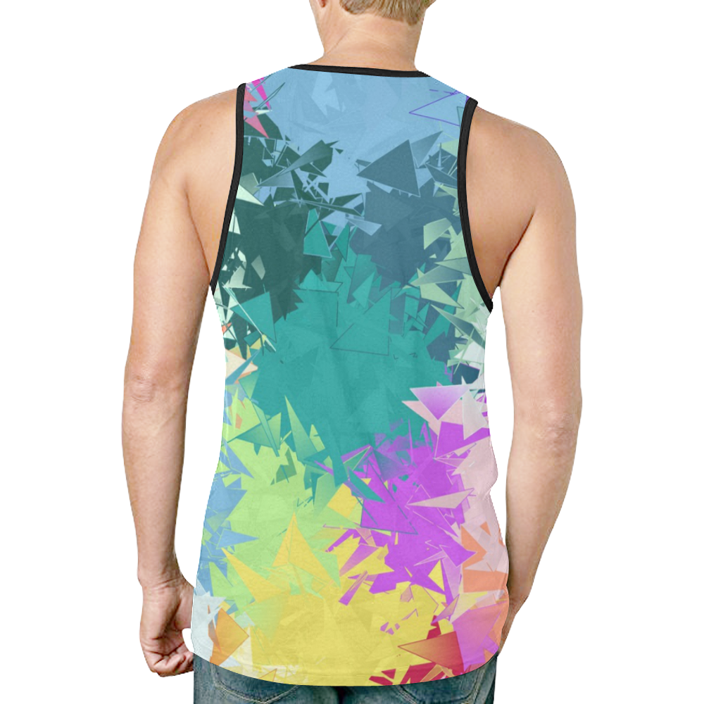 Rainbow Fragmentation by Artdream New All Over Print Tank Top for Men (Model T46)