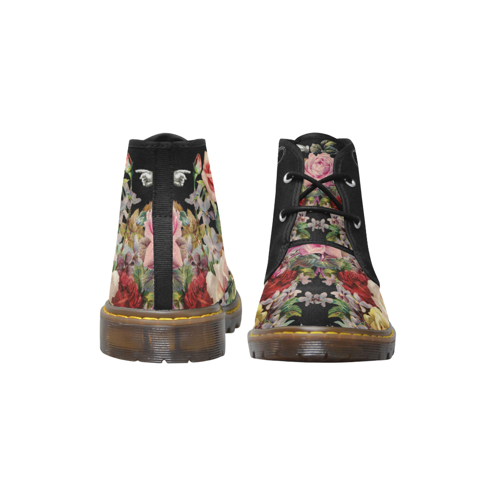 Nuit Des Roses Women's Canvas Chukka Boots (Model 2402-1)