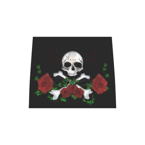 Skull Rose Boston Handbag (Model 1621)