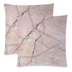 Cracked Custom Zippered Pillow Cases 18"x 18" (Twin Sides) (Set of 2)