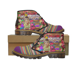 Flower Child Women's Canvas Chukka Boots (Model 2402-1)