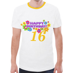 Happy Birthday 16 by Artdream New All Over Print T-shirt for Men (Model T45)