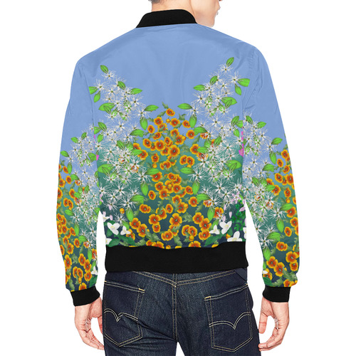 California Wildflowers by Aleta All Over Print Bomber Jacket for Men (Model H19)