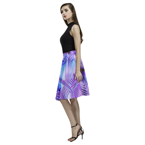 ultra violet x Melete Pleated Midi Skirt (Model D15)