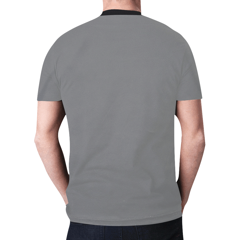 simply gray New All Over Print T-shirt for Men (Model T45)