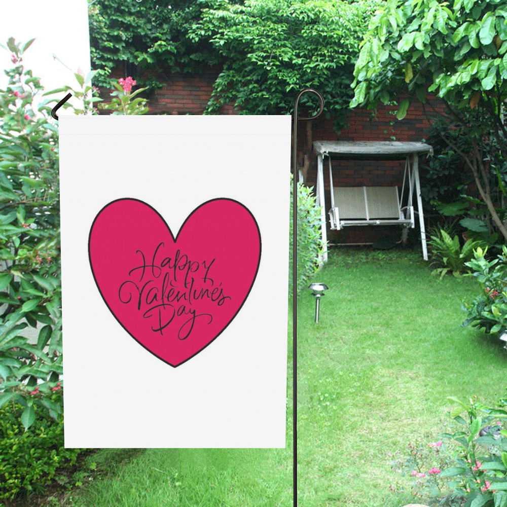 Happy Valentine by Artdream Garden Flag 28''x40'' （Without Flagpole）