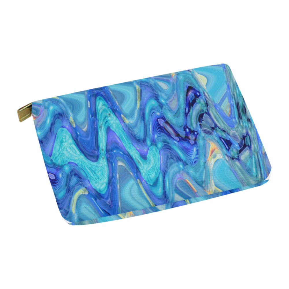Waves blue carry all Carry-All Pouch 12.5''x8.5''