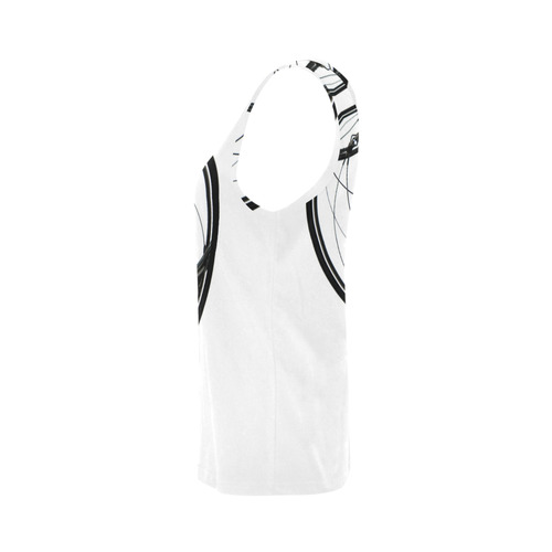 Louvre white tank All Over Print Tank Top for Women (Model T43)