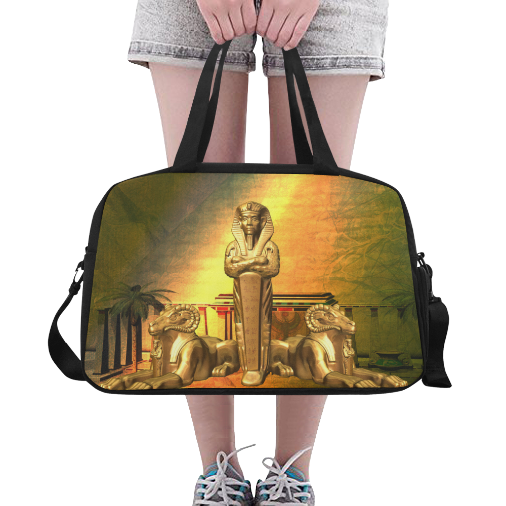 Anubis, the egyptian god Fitness Handbag (Model 1671)