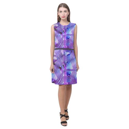 ultra violet x Eos Women's Sleeveless Dress (Model D01)