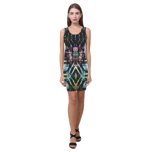 abstract c Medea Vest Dress (Model D06)