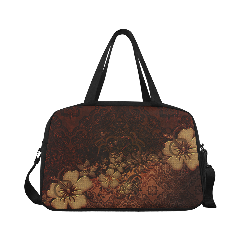 Floral design, vintage Fitness Handbag (Model 1671)