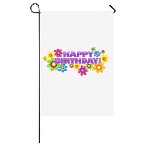 Happy Birthday by Artdream Garden Flag 28''x40'' （Without Flagpole）