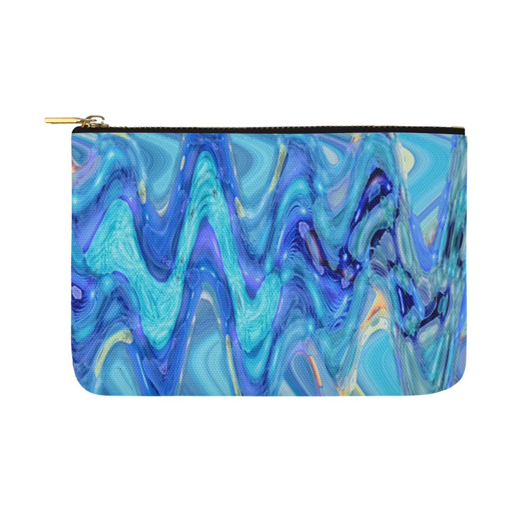 Waves blue carry all Carry-All Pouch 12.5''x8.5''