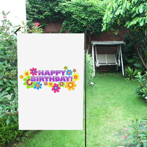 Happy Birthday by Artdream Garden Flag 28''x40'' （Without Flagpole）