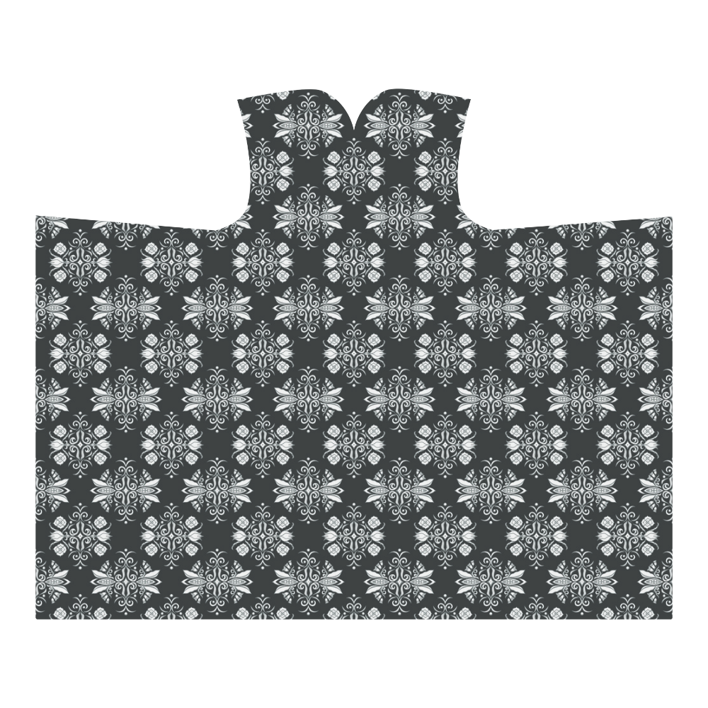 wallpaper repeat grayscale Hooded Blanket 60''x50''