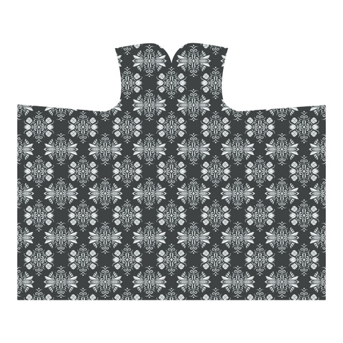 wallpaper repeat grayscale Hooded Blanket 60''x50''