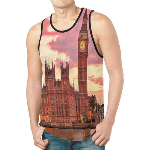 London by Artdream New All Over Print Tank Top for Men (Model T46)