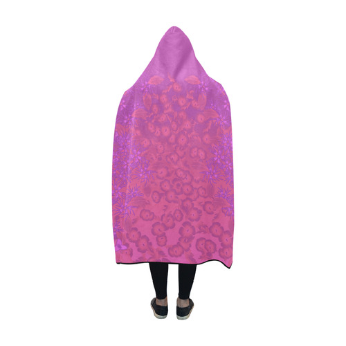 Luscious Wildflower Print by Aleta Hooded Blanket 60''x50''