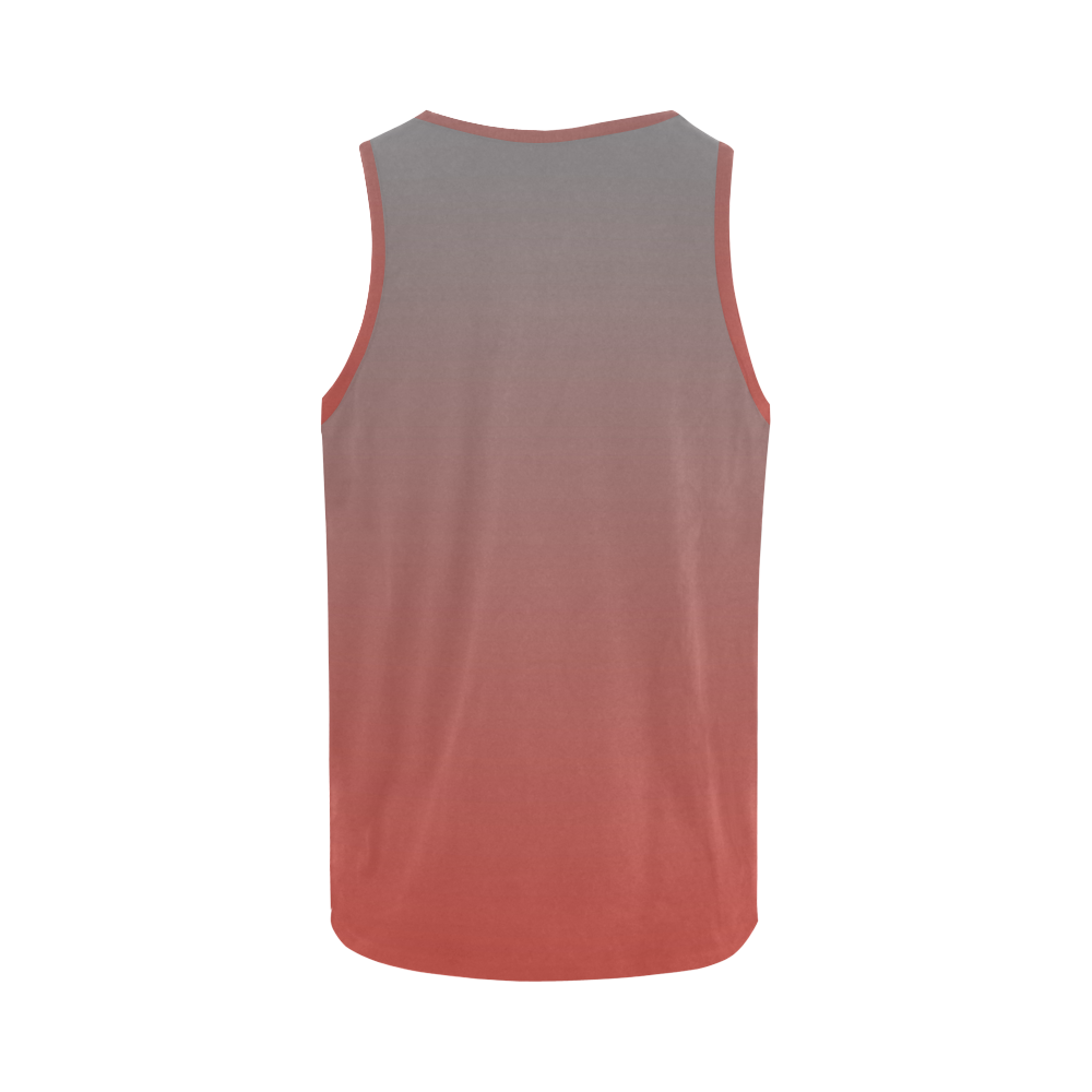 Wall Flower Gradual Grey Red only by Aleta All Over Print Tank Top for Men (Model T43)