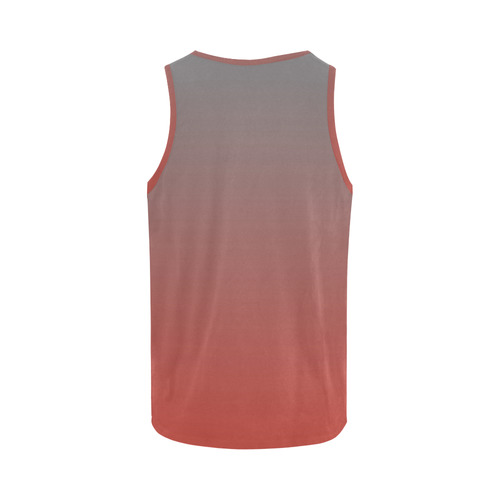 Wall Flower Gradual Grey Red only by Aleta All Over Print Tank Top for Men (Model T43)