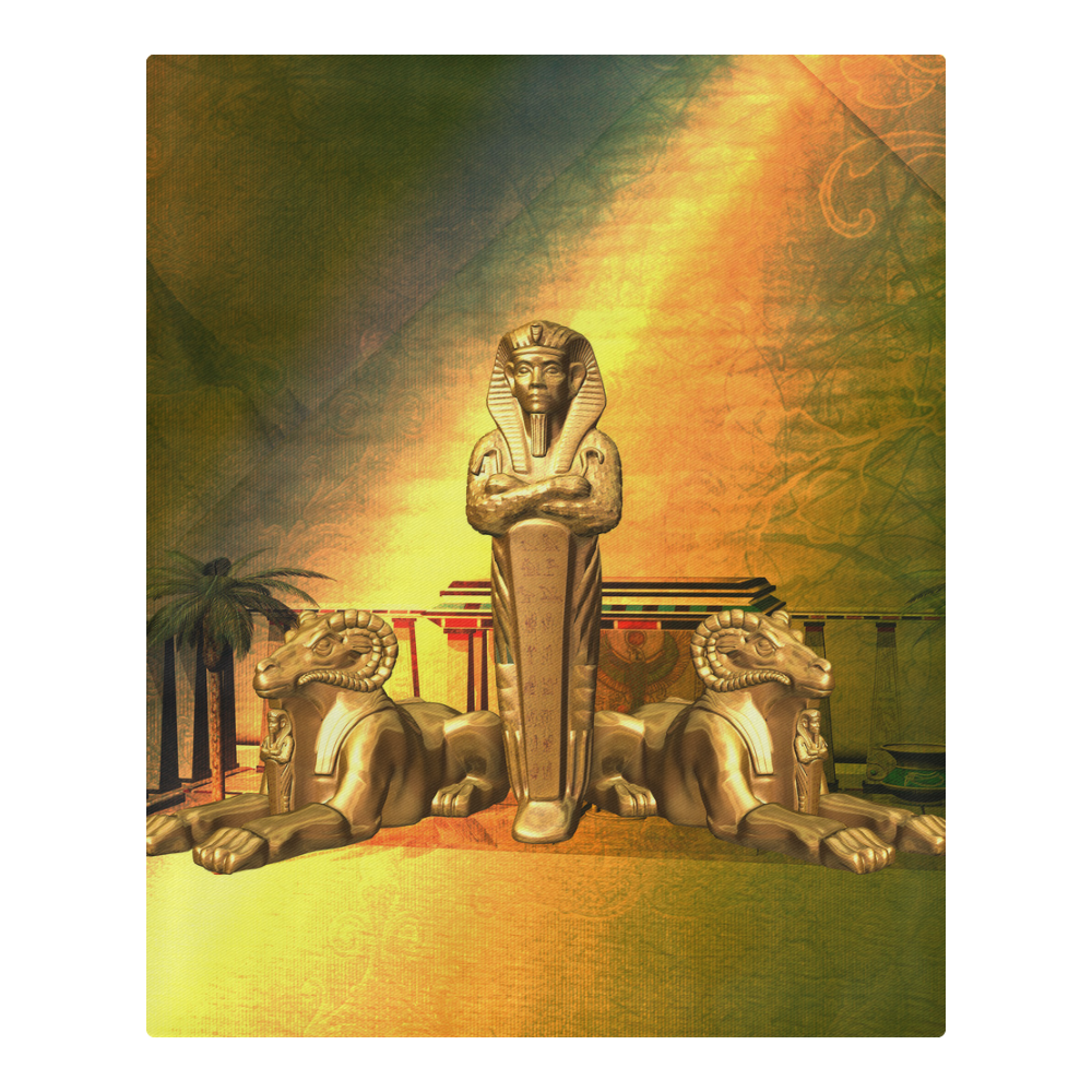 Anubis, the egyptian god 3-Piece Bedding Set