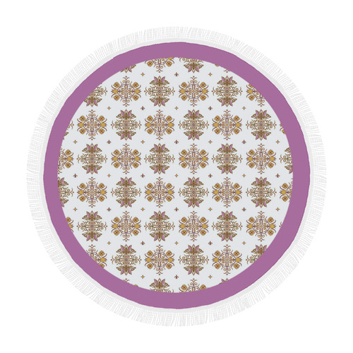 Bodacious-Purple Circular Beach Shawl 59"x 59"