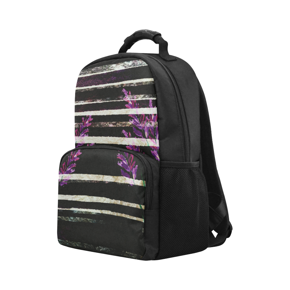 purple flower Unisex Laptop Backpack (Model 1663)