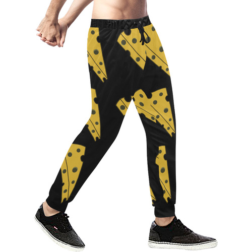 So Cheezy Men's All Over Print Sweatpants (Model L11)