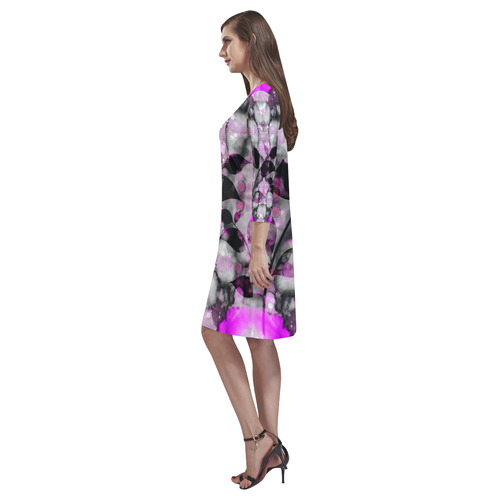 ultra violet c Rhea Loose Round Neck Dress(Model D22)