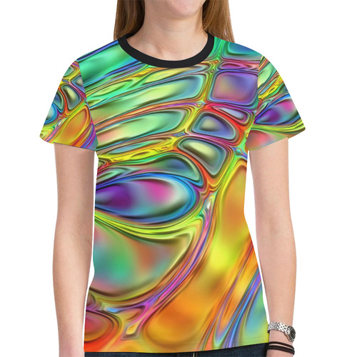 energy liquids 2 by JamColors New All Over Print T-shirt for Women (Model T45)
