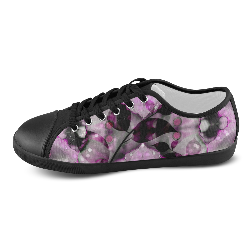 ultra violet c Women's Canvas Shoes (Model 016)