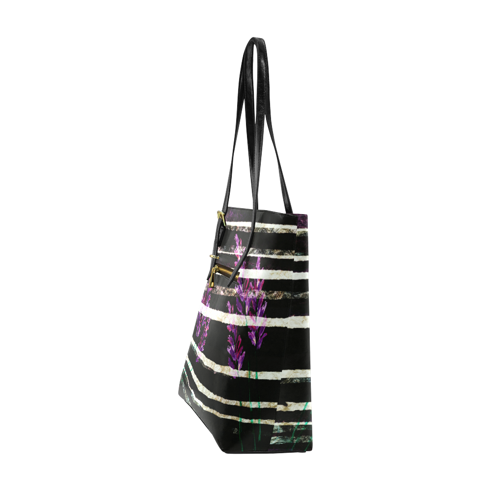 purple flower Euramerican Tote Bag/Small (Model 1655)